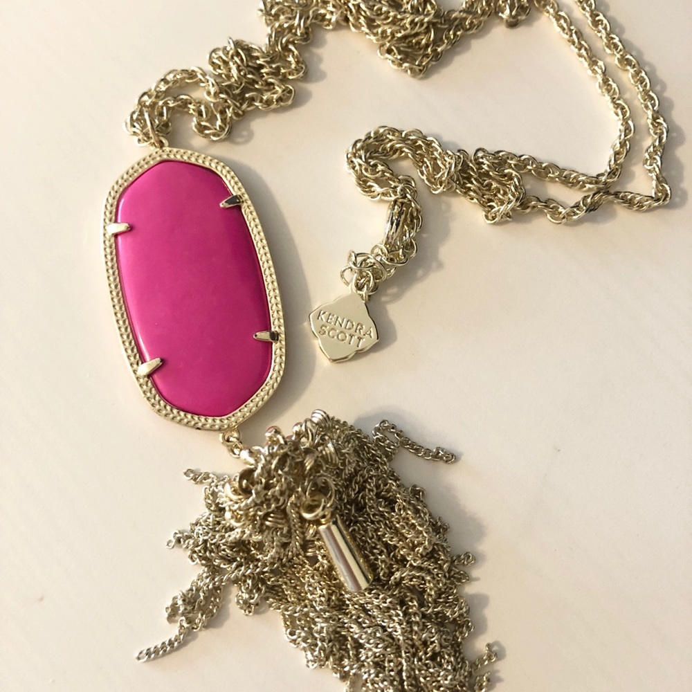 Kendra Scott Rayne Necklace in Gold Magenta